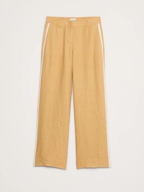 Banana Republic Everyday Wide-Leg Linen Pants – XL, Beige